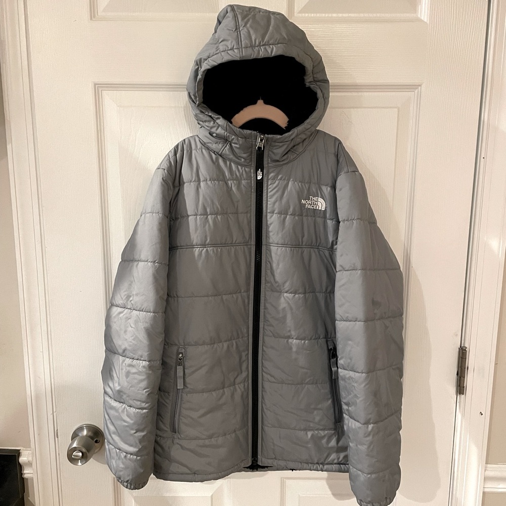 North face reversible winter coat 14/16